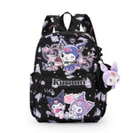 Kuromi Backpack With Coin Purse, Hello Kitty & Cinnamoroll Cartoon Schoolbag, Girl Casual Travel Commute Knapsack For Daily Use