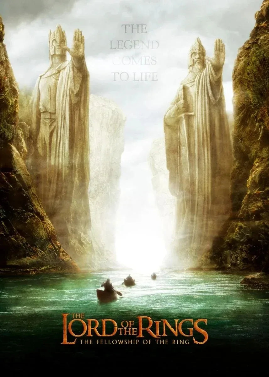 Retro Classic Movie T-The L-Lords of The R-Rings Poster Print Canvas Painting for Living Room Home Decor No Frame