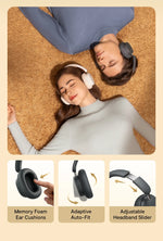 Baseus Wireless Headphones Bluetooth 5.3 HIFI Level Earphone 40mm Driver Foldable Over Ear Headsets 70H Playtime Spatial Audio