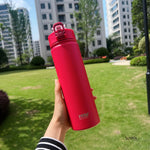 TYESO 600ML/750ML Thermos Water Bottle With Straw Stainless Steel Car Thermal Sports Cup Keeps Cold and Heat Thermal Travel Mug