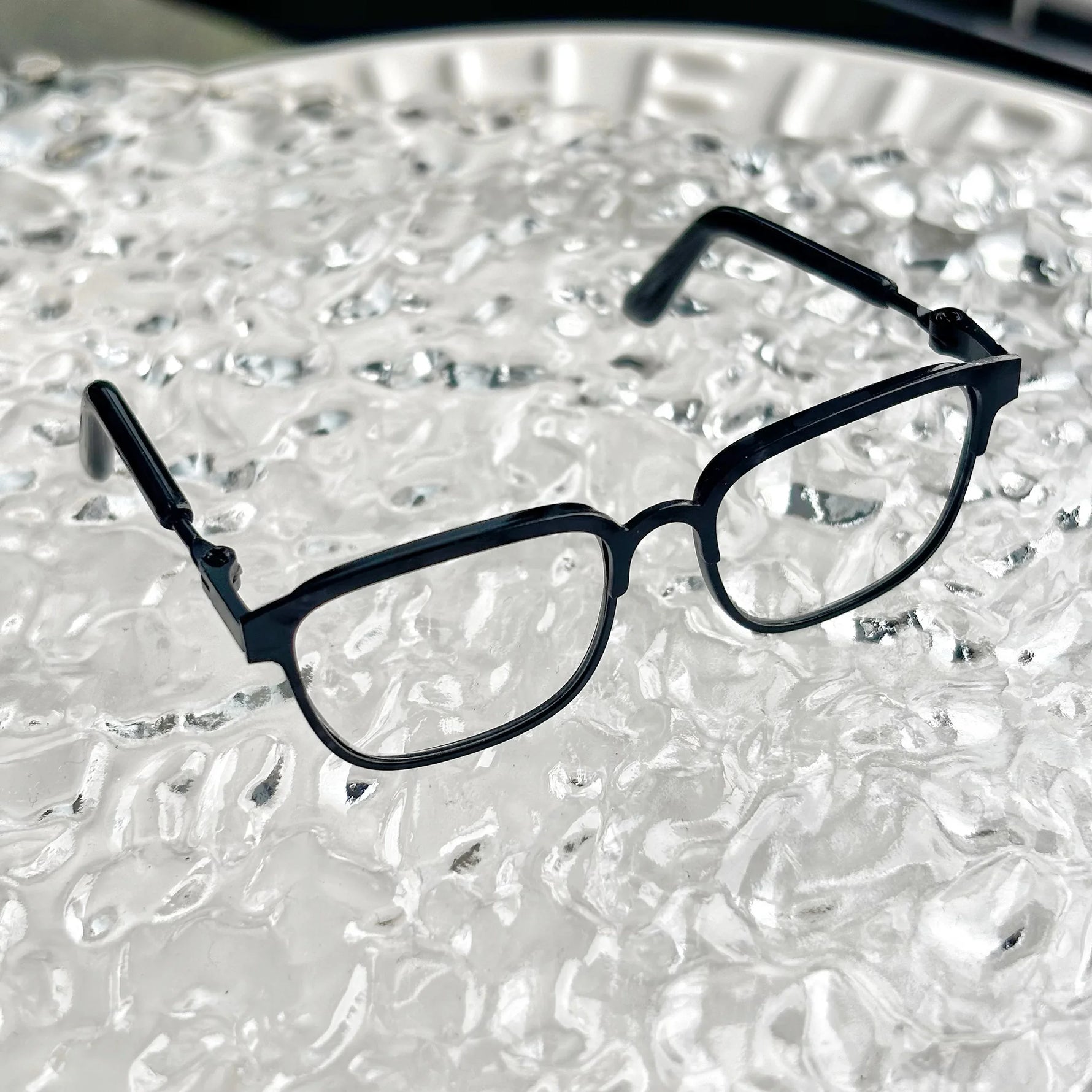 Striped shirt curled jeans set clothes For 15/17cm labubu doll outfit  Metal frame glasses For labubu doll Accessories