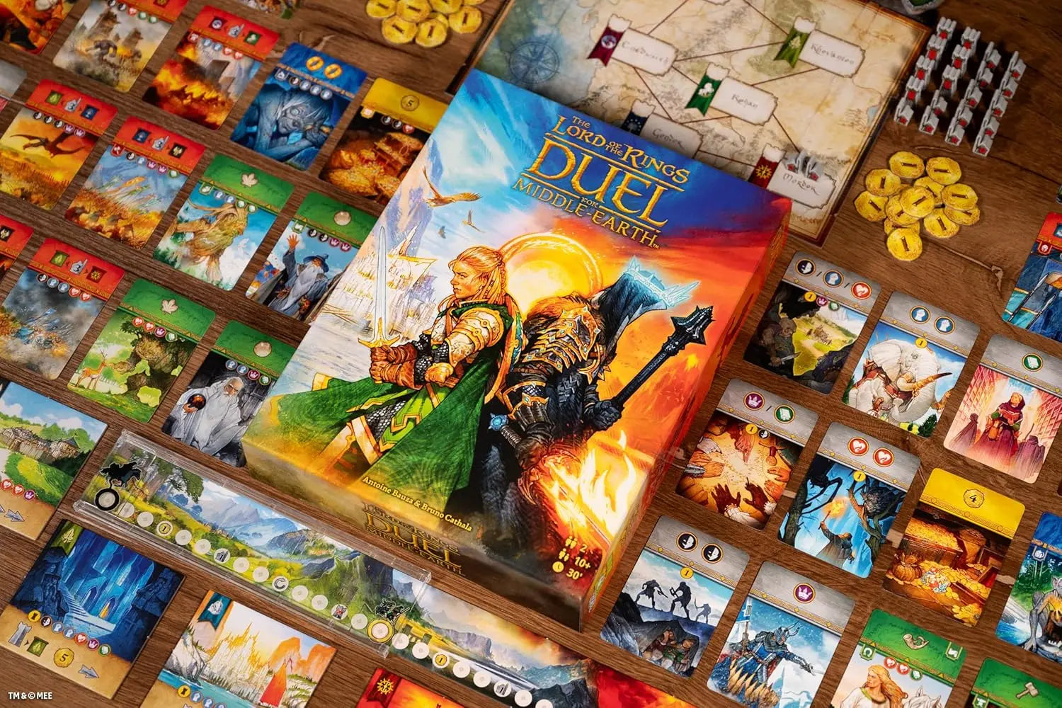 Repos Production | The Lord of the Rings : Duel for Middle-Earth | Board Game | Ages 10+ | 2 Players | 30 Minutes Playing Time