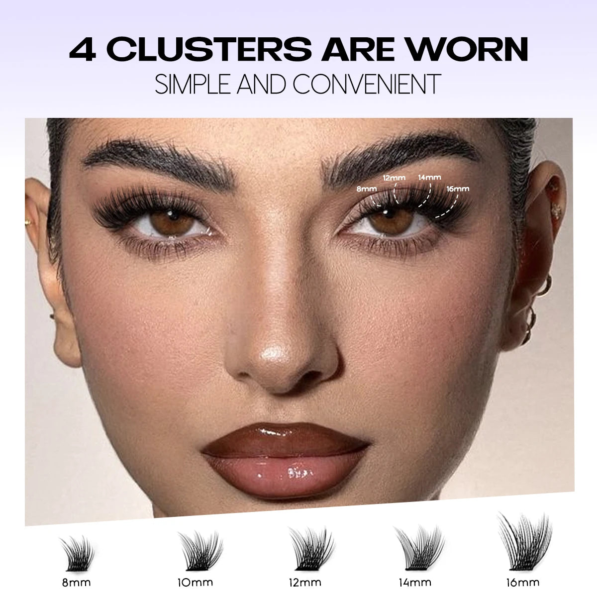 DIY Lash Extension Kit Individual Eyelash Extension Kit Cluster Lashes Kit Lash Glue Remover for Eyelash Extensions Makeup