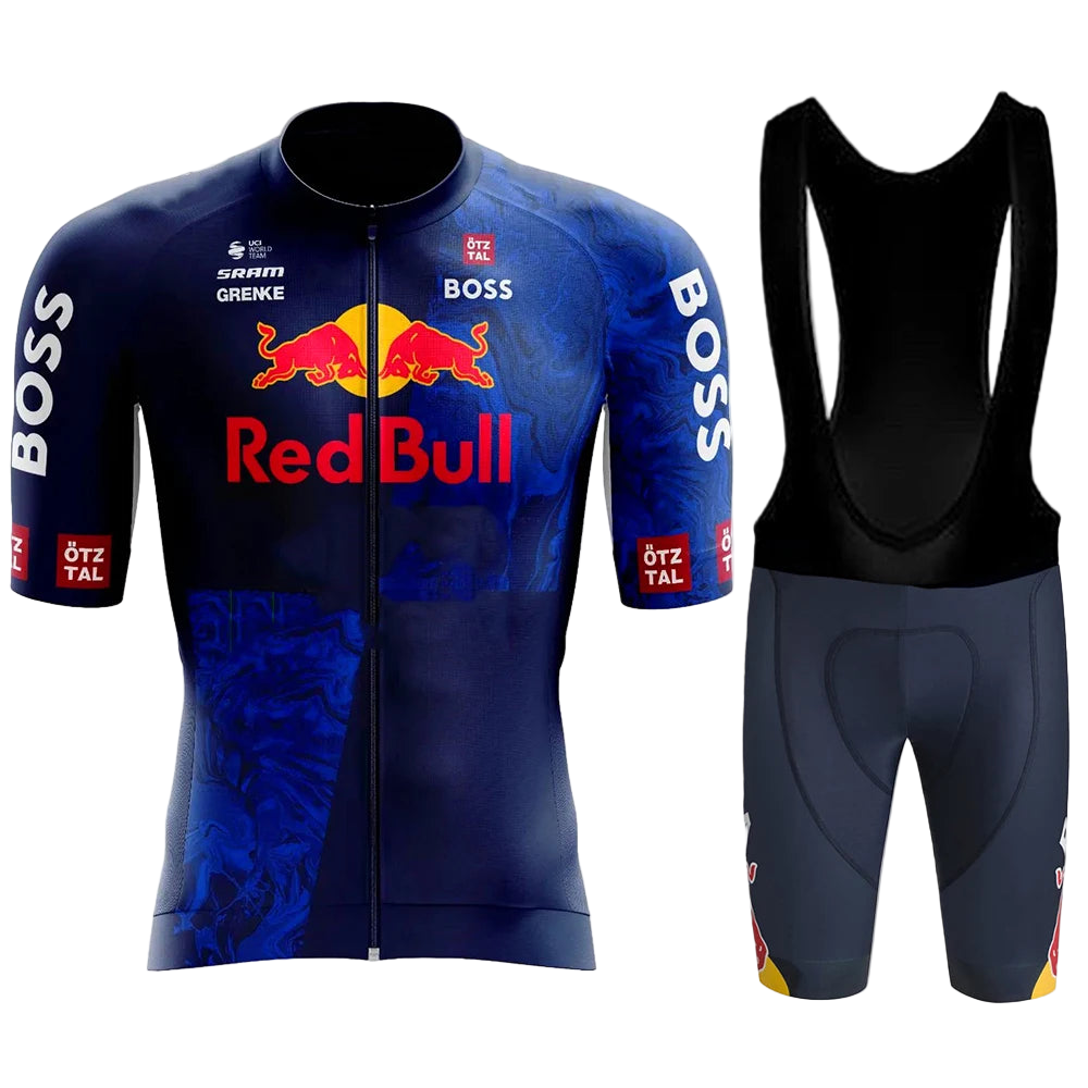 Red Bull Bicycle Clothing Jersey Cycling Uniforms for Men Jacket Team Set Bike Man Sports Bicycles Men's Cycling Suit Road Bikes