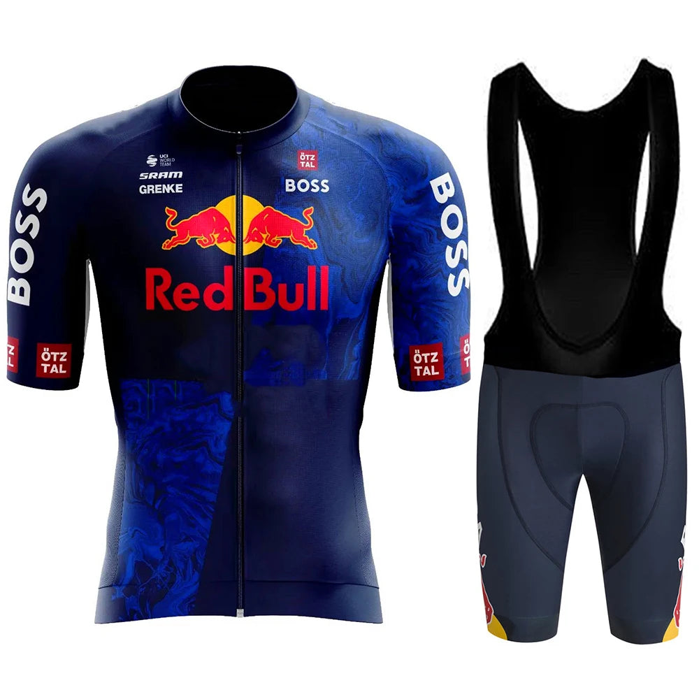 Red Bull Bicycle Clothing Jersey Cycling Uniforms for Men Jacket Team Set Bike Man Sports Bicycles Men's Cycling Suit Road Bikes