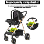 Baby Carriage Light Stroller Baby Stroller 3 in1 Foldable pushchair high quality prams Lie Flat Baby Stroller adjustable seat