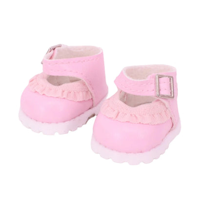 3.8cm Doll Shoes Solid Color Pop Lace up Canvas Shoe PU Shoes For 17cm Labubu Doll Clothes Accessories,Girl's Toys Clothing Gift