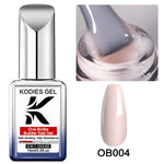 KODIES GEL Builder Nail Gel in a Bottle Milky Pink 15ML Brush on Builder Extension Gel Polish Soak Off French Manicure Hard Gel