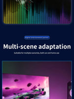 2 in 1 Smart RGB Pickup Lights LED 3D Ambient Lamp Sound Control Music Rhythm Lights Air Freshener for Car Gaming TV Creative