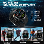2025 New T-Rex 3 Ultra GPS Men SmartWatch 10ATM Waterproof Built-in Dual-band GNSS Compass Military Sport Flashlight Smart Watch
