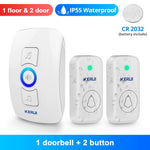KERUI M525 Wireless Doorbell Waterproof Outdoor Smart Home Door Bell Chime Kit LED Flash Security Alarm Welcome House Melodies