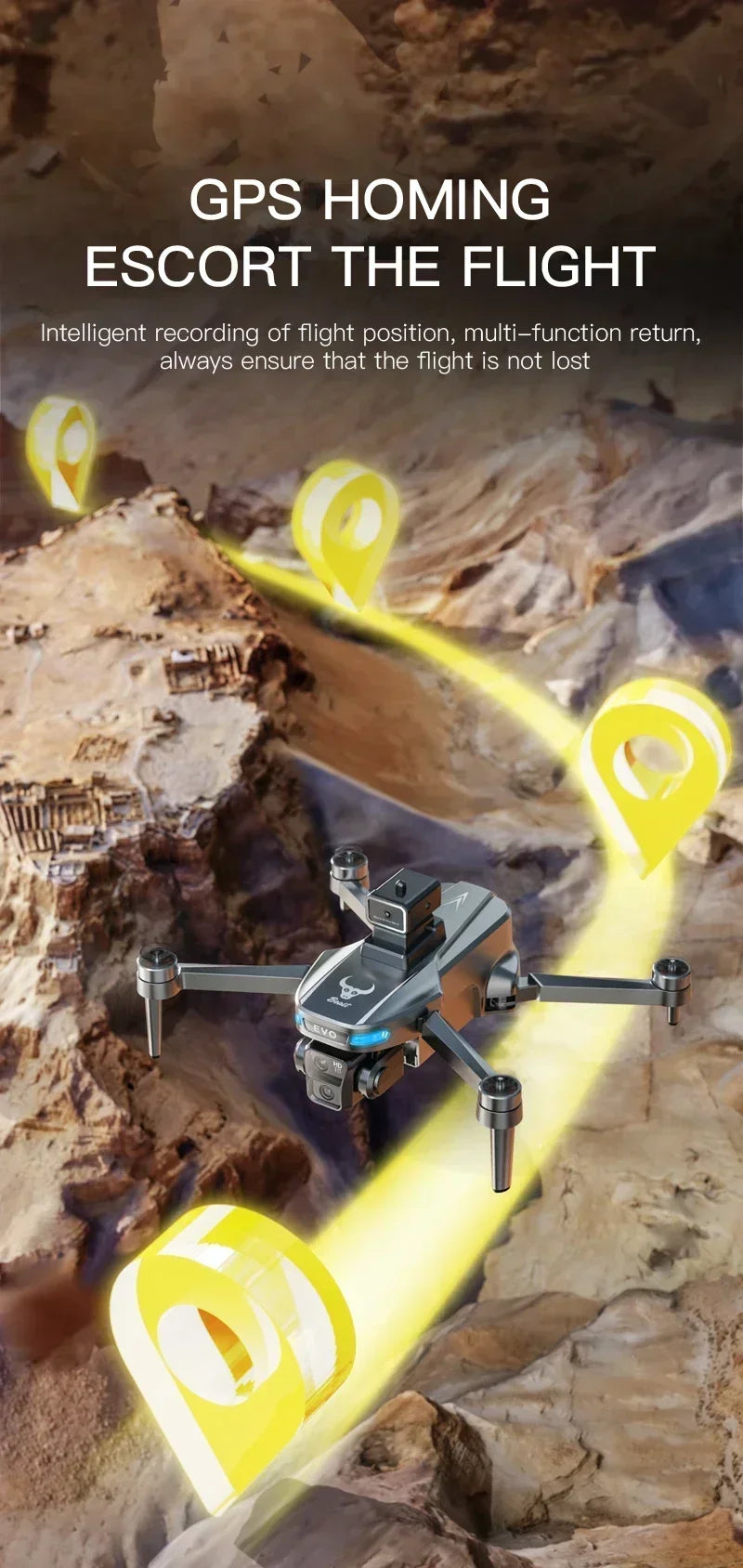 New Beast Drone 8K Professional GPS HD Camera Drones 5G WIFI FPV Video 4k UAV 5.9 Inch Screen Control Mavic Mini