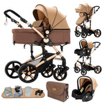 Baby Stroller Light Stroller for Newborn pushchair prams Baby Carriage 3 in 1 baby car seat Foldable Stroller with Mommy Bag