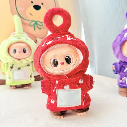 Labubu Doll Clothes Penguin Shark Bee Dinosaur Onesie - Cute Animal Jumpsuit for 17cm Pullip Blythe OB11 BJD