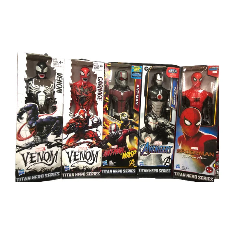 Hasbro 12 Inch Captain America Wolverine Iron Man Thor Spider Man Patriot Black Panther Figures Moving Doll Model Toy Gift