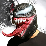 New Superhero Venom 3 Long Tongue Mask Cosplay Latex Masks Horror Party Helmet Props Supplies Novelty Masks Christmas Halloween