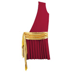 Mens Ancient Greek God Toga Gladiator Costumes Roman Emperor One Shoulder Sleeveless Robe Halloween Medieval Warrior Outfits