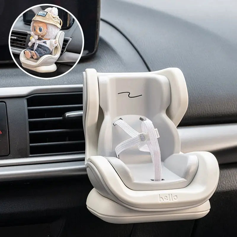 Doll Accessory For Labubu Plush Doll Car Accessory Compatible Car Air Conditioning Vent Cute Car Decoration Hanging Ornament