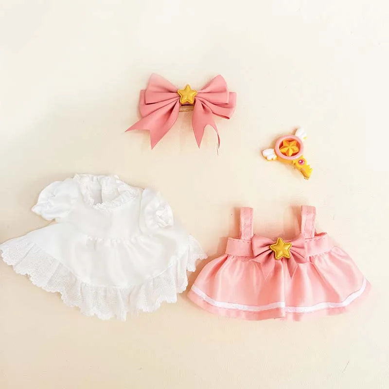 17cm Cute Baby Doll Clothes Accessories For Korea Kpop Labubu Idol Dolls Skirt Doll Clothes Clothing Accessories Labubu Clothes