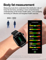 2025 New ECG+PPG Accurate Measure Heart Rate Smart Watch Men Blood Pressure Lipids Uric Acid Bluetooth Call Health Smartwatches