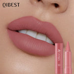 Twist Up Lip Liner Lipstick Pen Multipurpose Powder Blusher Velvet Matte Waterproof Lip Contour Non Stick Cup Lip Rouge Makeup