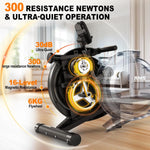 MettleMatic Rm5 Magnetic Rowing Machine, Bluetooth, 16-Level Resistance, 150kg Capacity, Home Use