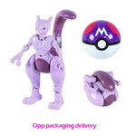 Figure Pokemon Pokeball transform Pikachu Charizard Venusaur Blastoise Mewtwo Gyarados Solgaleo Lunala Eevee poke ball toy gift