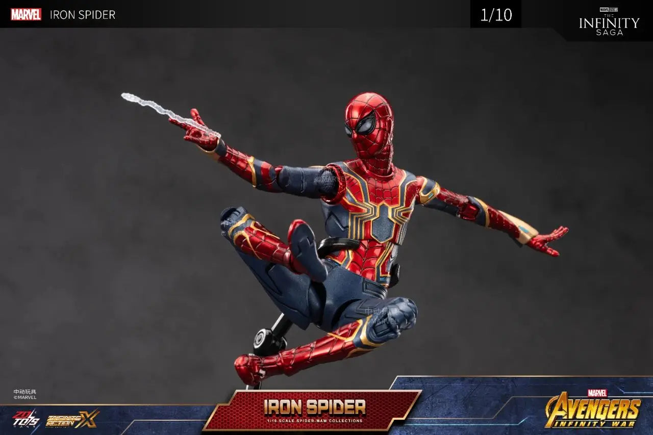 ZD Toy Spider Man No Way Home Marvel legends 1/10 Peter Parker Gold Black Red Model Action Figure Adult Collectible Toy