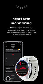 HT32 Smart Watch AMOLED Men Watch 5 Pro NFC Compass 1GB ROM Local Music Album E-Book Heart Rate Sport Smartwatch for Android IOS