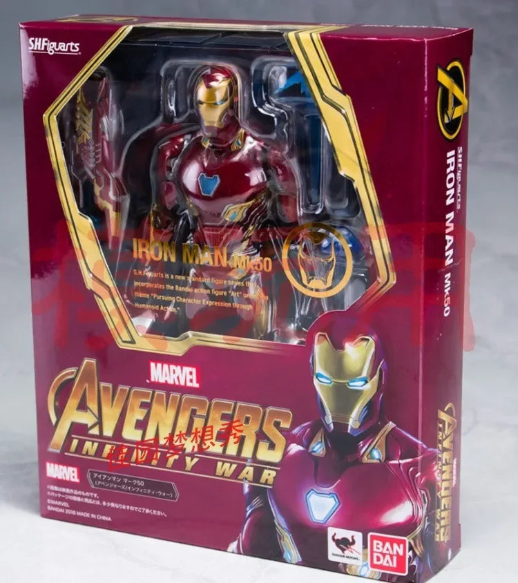 Marvel Comics Avengers 3 Infinite War Mk50 Shf Iron Man Activity Doll Model Children Christmas Birthday Gifts Toys Gifts
