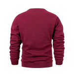 New Men's Sweater Spring Autumn Round Neck Long Sleeve Pullover Casual Sports Sweatshirt High Quality Solid Color Fleece Coat