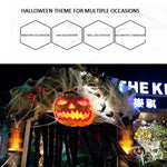 Halloween Decorations Artificial Spider Web Super Stretch Cobwebs with Fake Spiders Scary Party Scene Decor Horror House Props