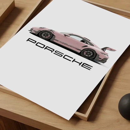 Sport Cars Poster Self-adhesive Art Waterproof Paper Sticker Coffee House Bar Room Wall Decor