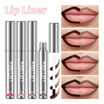 4 Colors Peel Off Lip Liner Waterproof Transfer-proof Lipstic Tattoo Waterproof Long Lasting Matte Velvet Lip Tint Sexy Red Cont