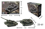 1/72 German Leopard 2 Main Battle Tank Model Creative Military Series Building Blocks Decor Assembled Toys For Boys Xmas Gifts