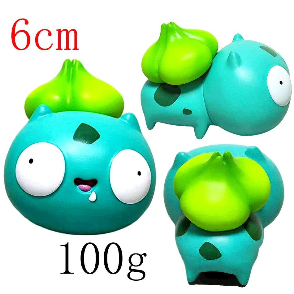 NEW Pokemon Figures Cutes Yusan Silly toys Pikachu Bulbasaur Squirtle Charmander Funny Action Figure Cartoon Doll Model Toys
