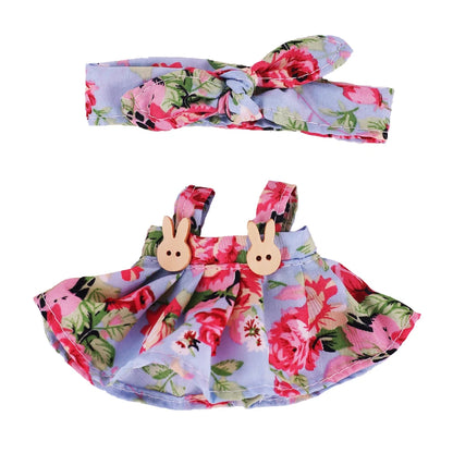 For 17Cm Plush Doll Labubu Clothes Accessories Pants Skirts Cute Overall Doll Shoes Leather Shoes Martin Boots Holiday Gifts