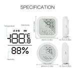 MOES Tuya ZigBee Smart Home Temperature And Humidity Sensor With LED Screen Works With Google Assistant and Tuya Zigbee Hub