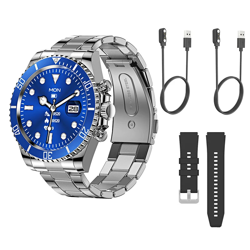 Smart Watch Man Aiweile AW12 High-End Luxury Smartwatch Fitness Tracker Sport Business Bluetooth Call for Xiomi IOS DIY Faces
