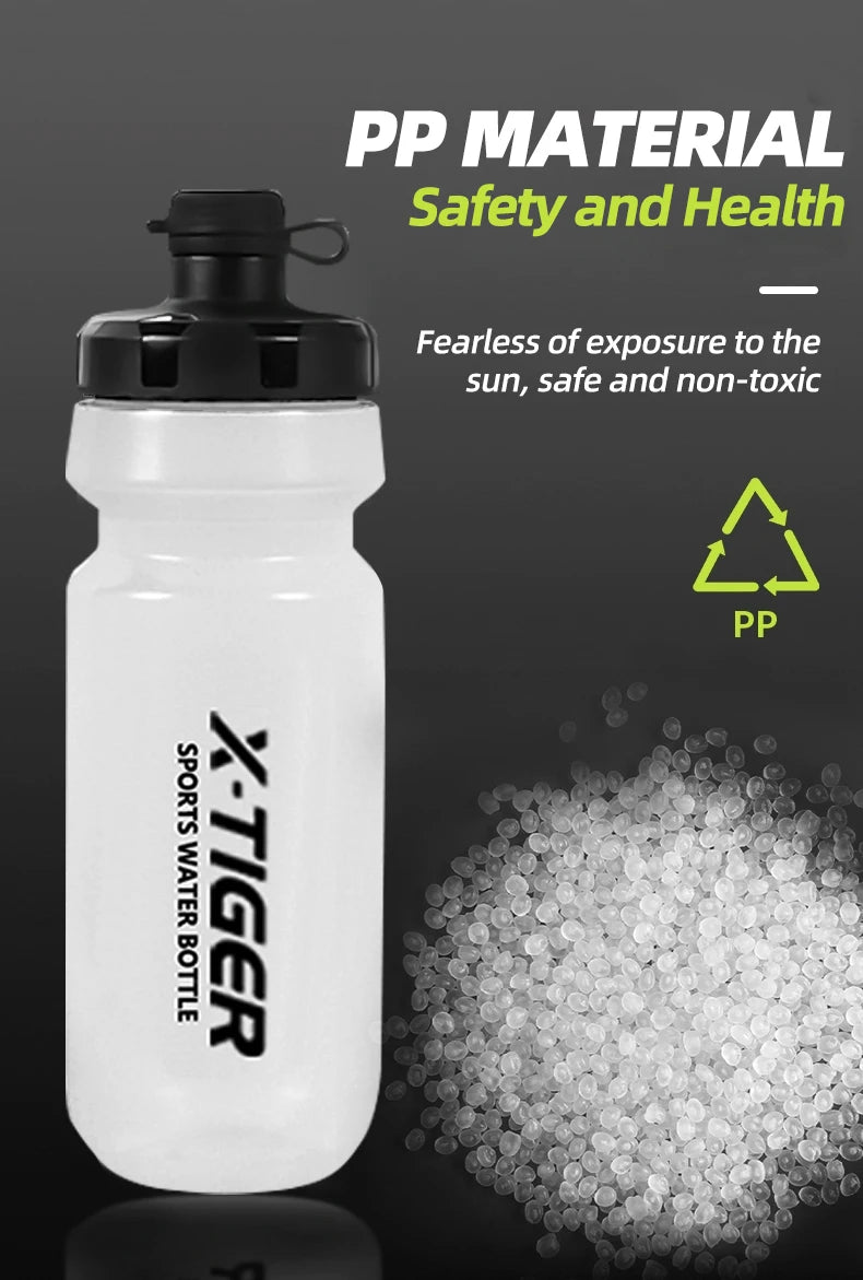 X-TIGER MTB Road Cycling Water Bottle 650ML Leak-proof Bicycle Squeeze Water Bottle for Long-distance Cycling Outdoor Sports Por