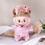Gd With G-Dragon Labubu Baby Clothes 17cm Suit Pendant Plush Doll Clothes Cute Doll Clothes Vinyl Keychains Clothes