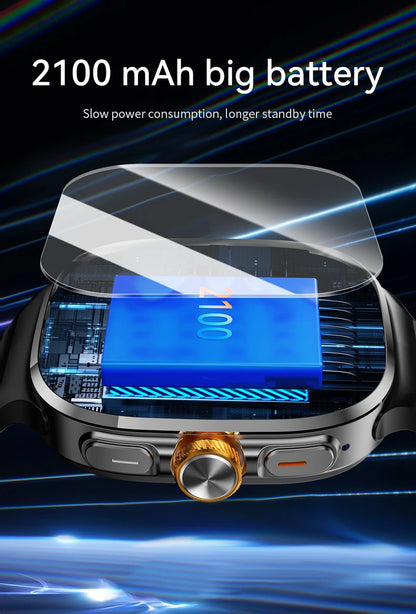 New M99 smartwatch Android - Bluetooth dual system 4G SIM 2.4'' 720*720 HD AMOLED Screen 190° Camera GPS WIFI NFC samrt watch