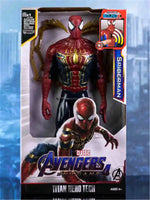 Action Toy 30cm Marvel Avengers Toy Thanos Hulk Spiderman Iron Man Captain America Thor Black Panther With Sound And Light