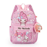 Kuromi Backpack With Coin Purse, Hello Kitty & Cinnamoroll Cartoon Schoolbag, Girl Casual Travel Commute Knapsack For Daily Use