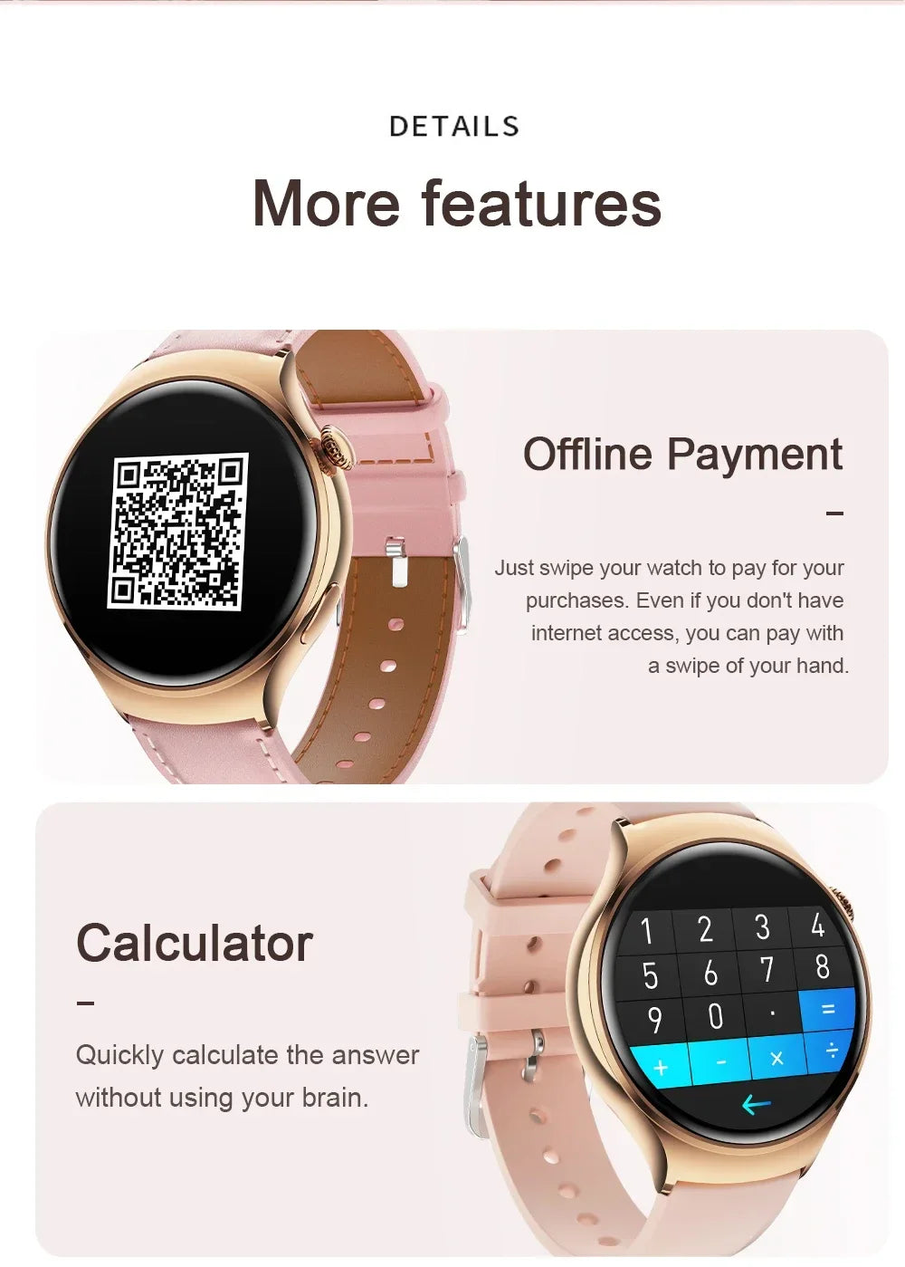 2025For HUAWEI Smart Watch Women GPS Trajectory Heart Rate Blood Pressure NFC Bluetooth Call 1.27inch AMLOED Smartwatches Ladies
