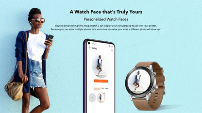 New HONOR Magic Watch 2 Smart Watch 46mm Bluetooth 5.1 Calling Smartwatch Blood Oxygen 14 Days Battery Life Heart Rate GPS
