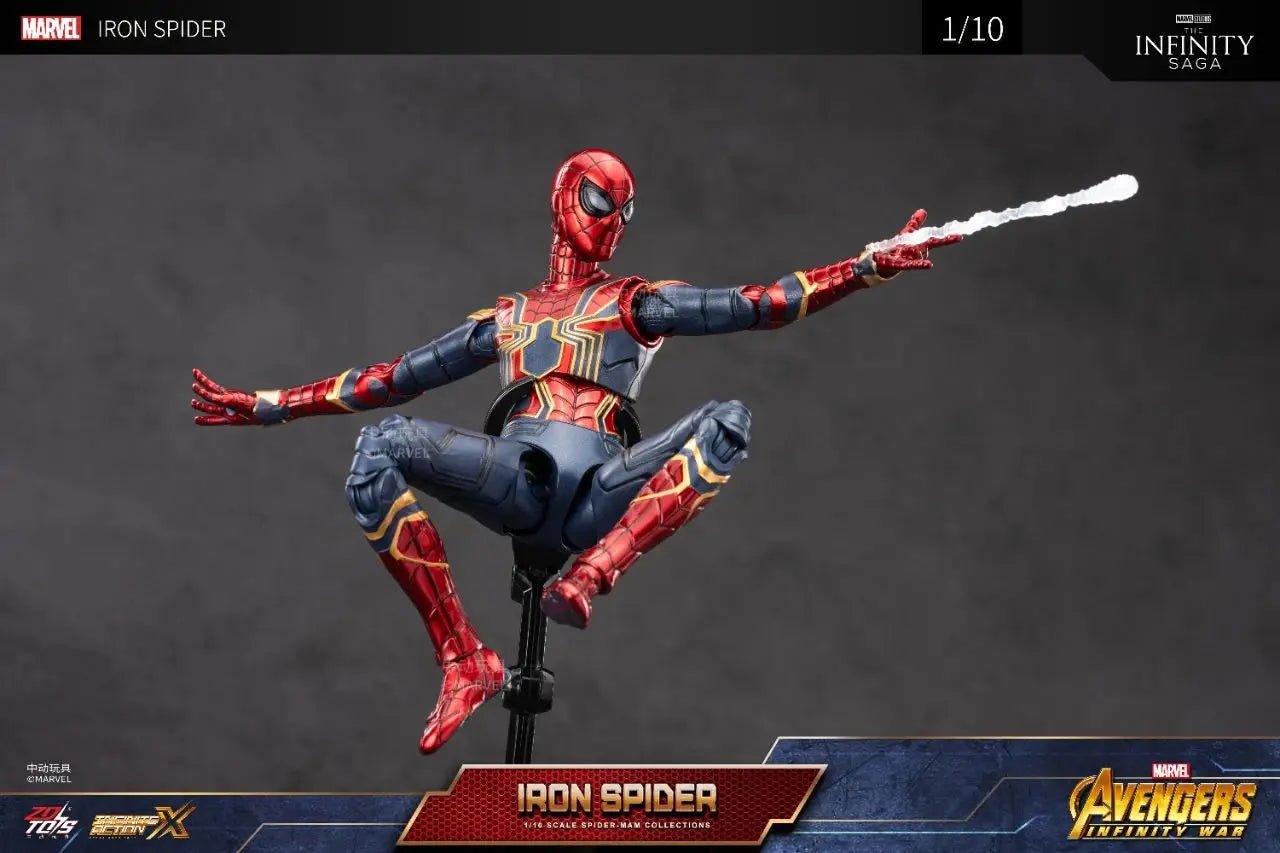 ZD Toy Spider Man No Way Home Marvel legends 1/10 Peter Parker Gold Black Red Model Action Figure Adult Collectible Toy