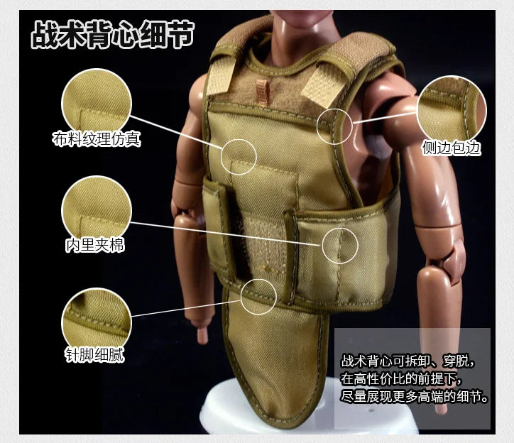 1/6 Action Figure Military Army 30cm Combat Swat Police Soldier With Gun Forces Model Toys