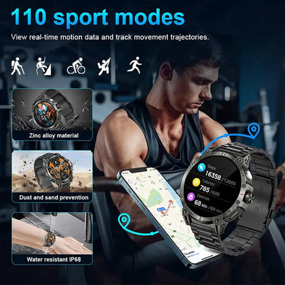 Xiaomi 760mAh Large Battery Outdoor Smart Watch Men 1.85 inch HD Screen GPS Compass Bluetooth Call IP68 Waterproof Smartwatch