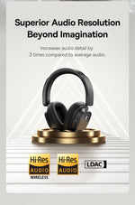 Baseus Bowie 30 Max Bluetooth Headphones 45dB Noise Cancellation Hi-res LDAC Over Ear Headset 3D Spatial Audio Wireless Earphone